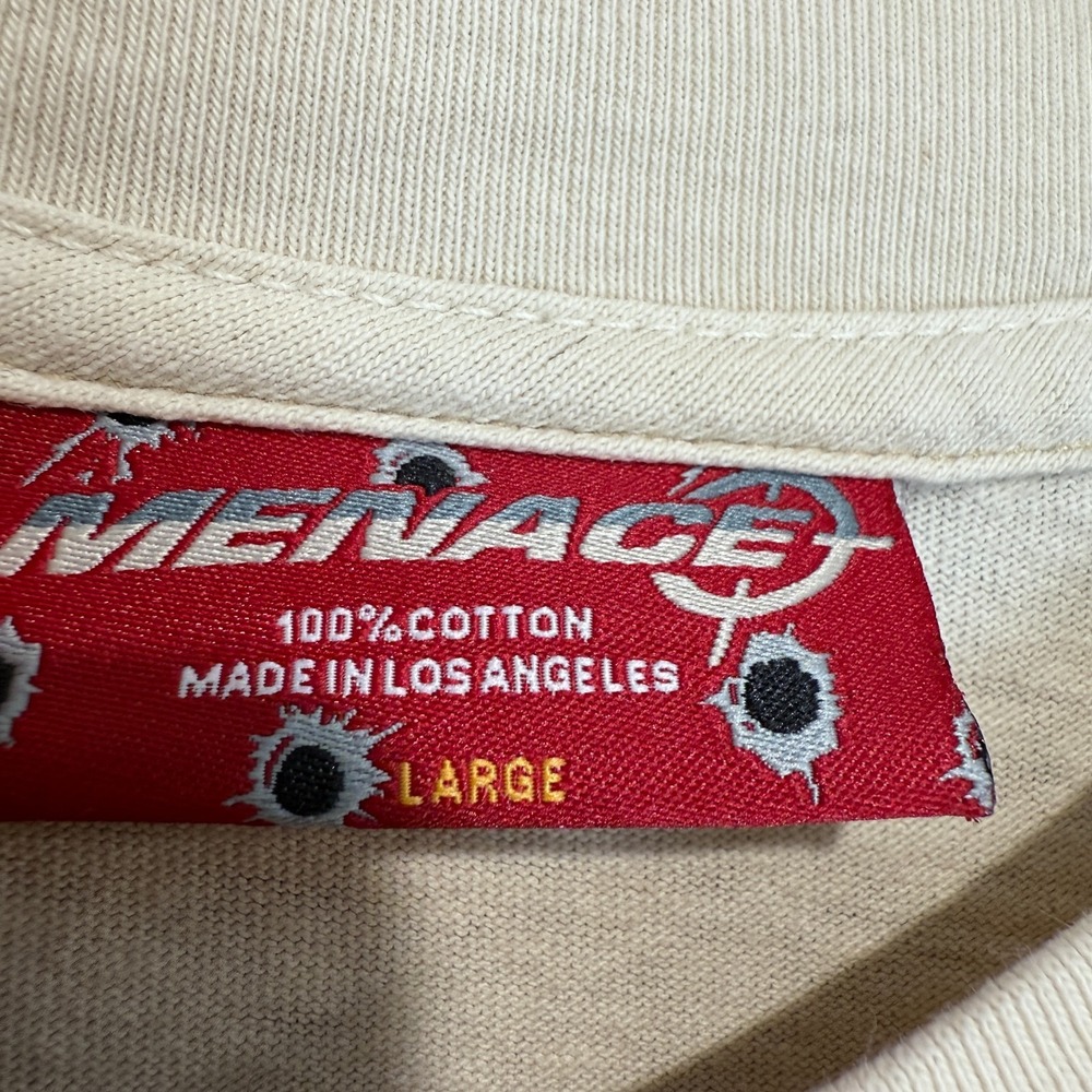Menace Beverly Hills Gun Range‎ Shirt Mens Large Los Angeles Graphic Tee USA - Picture 3 of 8